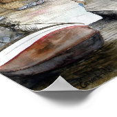 Staithes, North Yorkshire, England Watercolour ポスター (角)