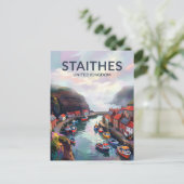 Staithes United Kingdom ポストカード (スタンド正面)