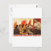 stalin.ussrのリーダー ポストカード (正面/裏面)