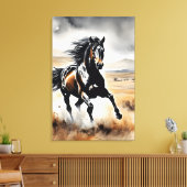 Stallion in Full Stride キャンバスプリント (インサイチュ (リビング))