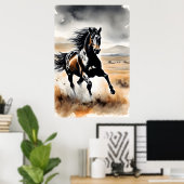 Stallion in Full Stride ポスター (ホームオフィス)