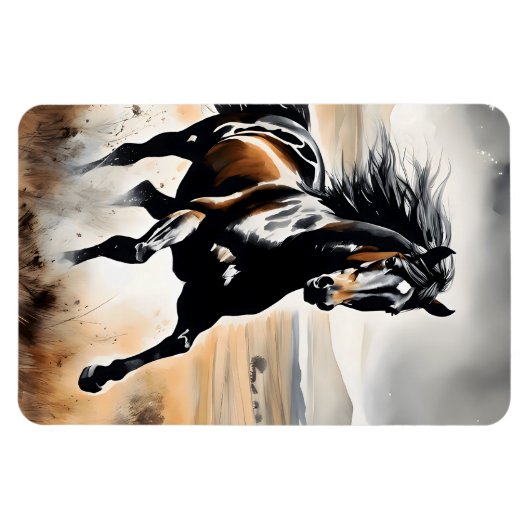 Stallion in Full Stride マグネット (横)