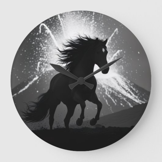 Stallion wall clock ラージ壁時計 (正面)