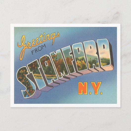 Stamford, New York Vintage Travelより ポストカード (正面)