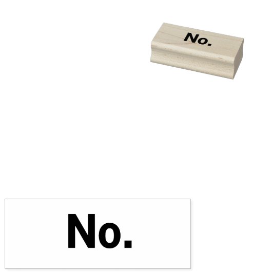 Stamp, 1 x 2.5": No. ラバースタンプ (押印)