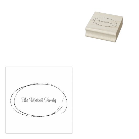 Stamp (5 cm x 5 cm) - Family Name ラバースタンプ (押印)