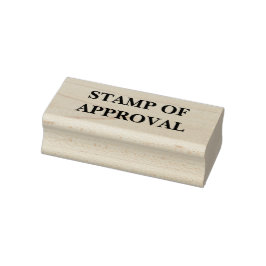 STAMP OF APPROVAL Wood Art Stamp ラバースタンプ