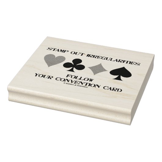 Stamp Out Irregularities Follow Convention Card ラバースタンプ (スタンプ)