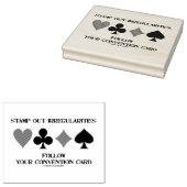 Stamp Out Irregularities Follow Convention Card ラバースタンプ (押印)