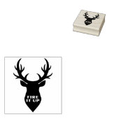 STAMP - Stag + Fire It Up Art stamp ラバースタンプ (押印)