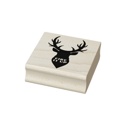 STAMP - Stag + Fire It Up Art stamp ラバースタンプ (スタンプ)