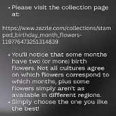 Stamped Chrysanthemum November Birth Flower Linen カード