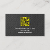 Stamped metal faux texture handyman 名刺 (裏面)