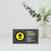 Stamped metal faux texture handyman 名刺 (スタンド正面)