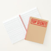 Stamped Top Secret Notebook ノートブック (内部)