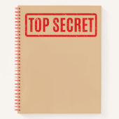 Stamped Top Secret Notebook ノートブック (正面)