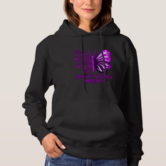 Stand against Domestic Violence hoddie パーカ (正面)