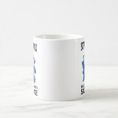 Stand Back – 愛らしい猫科学者による実験 コーヒーマグカップ (中央)