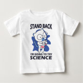 Stand Back – 愛らしい猫科学者による実験 ベビーTシャツ (正面)