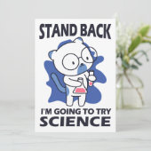 Stand Back - Adorable Cat Scientist Experimenting  招待状 (スタンド正面)