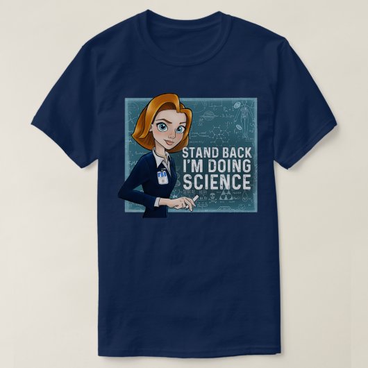 Stand Back Im Doing Science Dana Scully Tシャツ (デザイン正面)