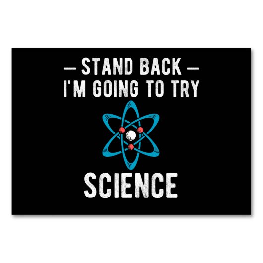 Stand Back I'm Going To Try Science テーブルナンバー (正面)