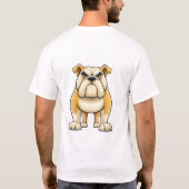 Stand Clear Funny Bulldog T-Shirt Tシャツ (裏面)