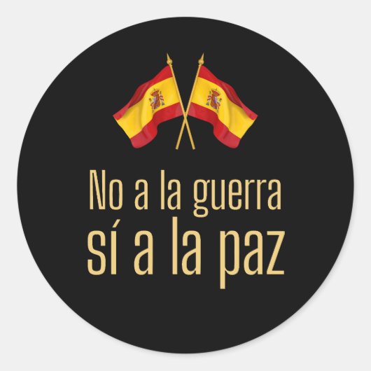 Stand for Peace Spain ラウンドシール (正面)