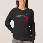 Stand For Taiwan  with Taiwanese Flag Support Taiw Tシャツ (正面)