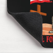 Stand For The Flag Kneel For The Cross Patriotic C マウスパッド (コーナー)