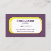 Stand Out Retro Vacuum Professional Cleaning 名刺 (裏面)