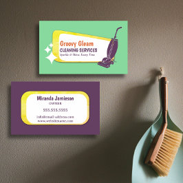 Stand Out Retro Vacuum Professional Cleaning 名刺