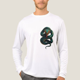 Stand Tall — Coiled Cobra Men’s Tee (Emerald, Gold トライブレンドＴシャツ