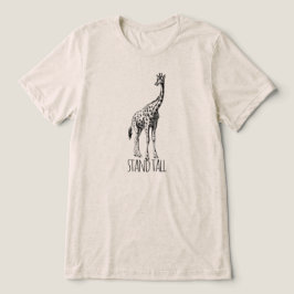 Stand Tall Graceful Giraffe トライブレンドＴシャツ
