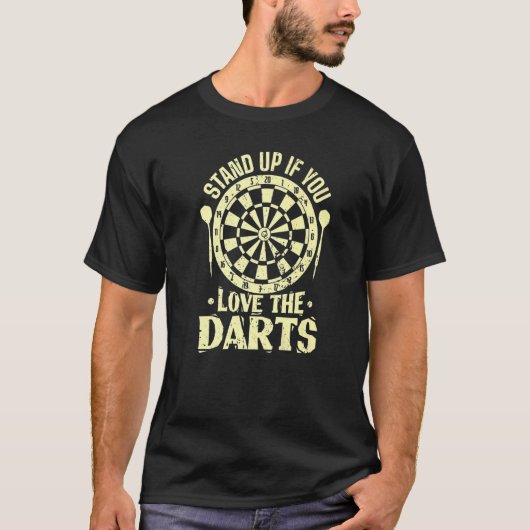Stand up if you love Darts Tシャツ (正面)