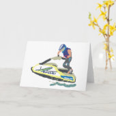 Stand Up Jet Ski SuperJet カード (黄色い花)