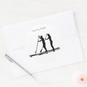 stand up paddle ラウンドシール (封筒)