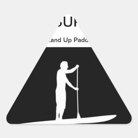 stand up paddle 三角形シール (正面)