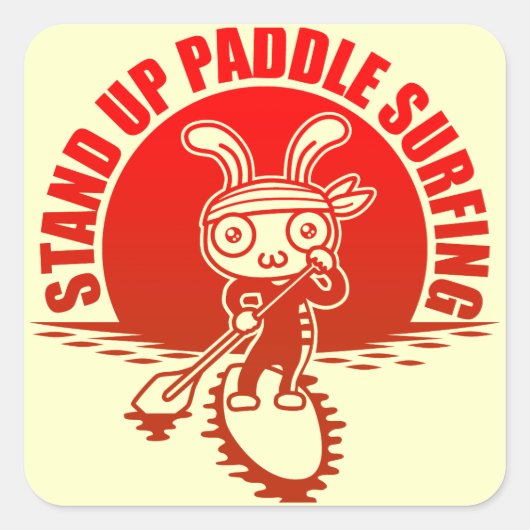 Stand up paddle surfing スクエアシール (正面)