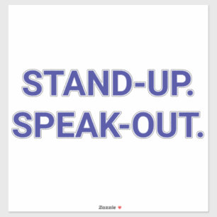 STAND-UP SPEAK-OUT Hankamer Artjunkhaus 平和 愛 シール