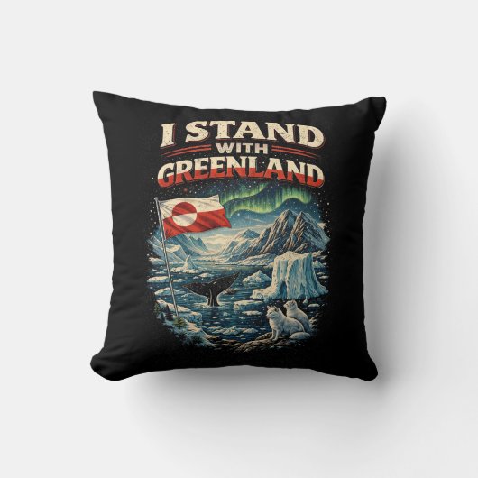 Stand with Greenland クッション (正面)
