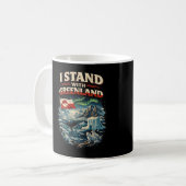 Stand with Greenland コーヒーマグカップ (正面左)