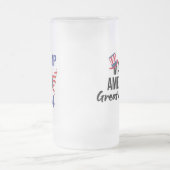 Stand with Trump: Gear Up for 2024! フロストグラスビールジョッキ (中央)