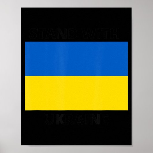 Stand with Ukraine ポスター (正面)
