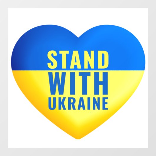 Stand with Ukraine. UKRAINE support. ウィンドウサイン (シート)