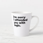 Standa Latte Mug - Sorry I offended you with logic カフェラテマグ (右)