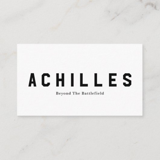 Standard, 3.5" x 2.0" Business Card エンクロージャーカード (裏面)