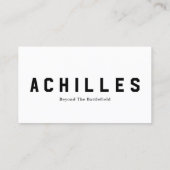 Standard, 3.5" x 2.0" Business Card コーリングカード (裏面)