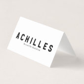 Standard, 3.5" x 2.0" Business Card 名刺 (裏面)