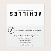 Standard, 3.5" x 2.0" Business Card 名刺 (外部フラット)